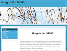 Tablet Screenshot of margarethasaatio.fi